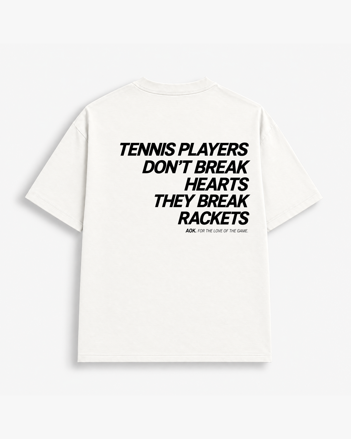 Breaking Rackets in Off White