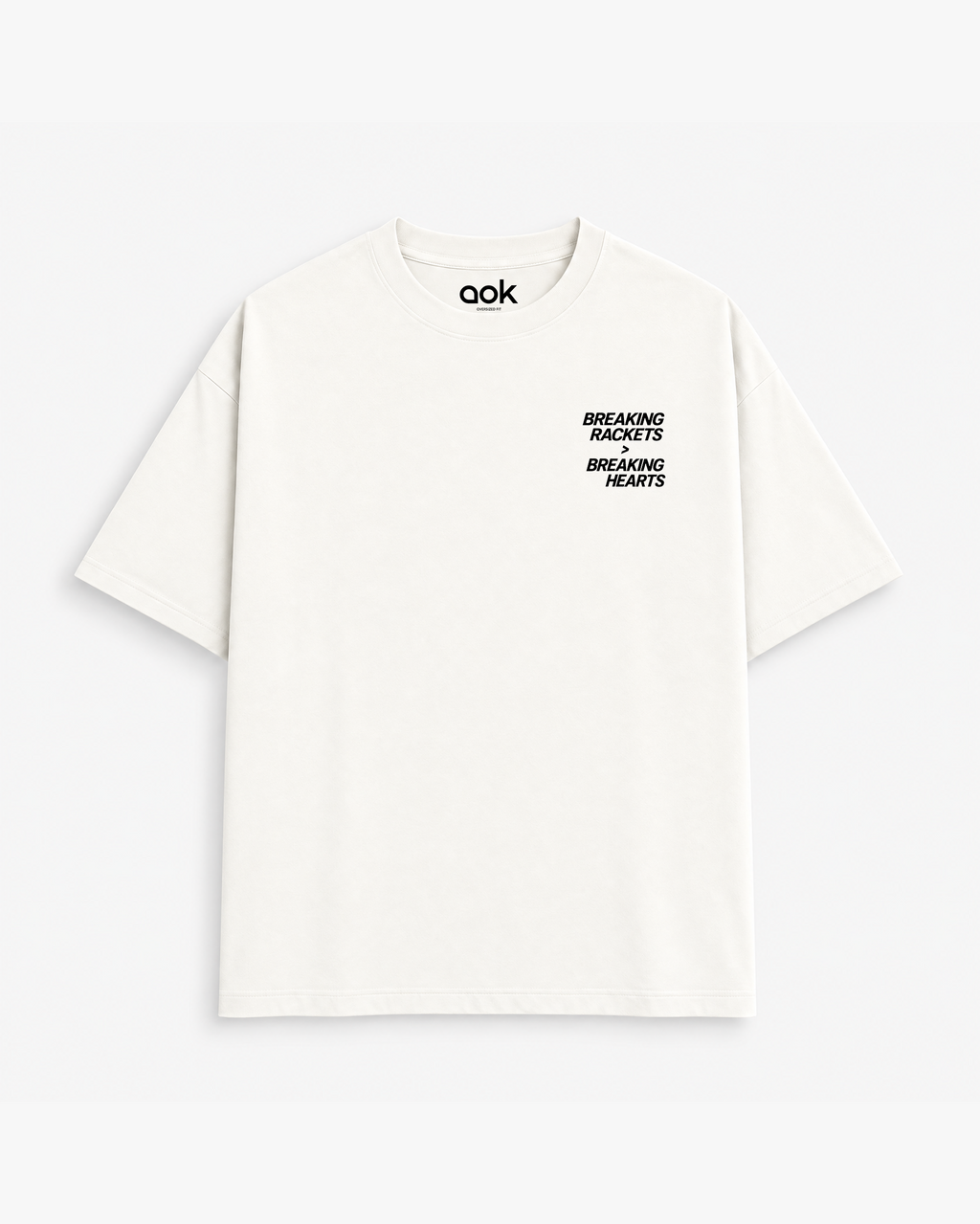 Breaking Rackets in Off White