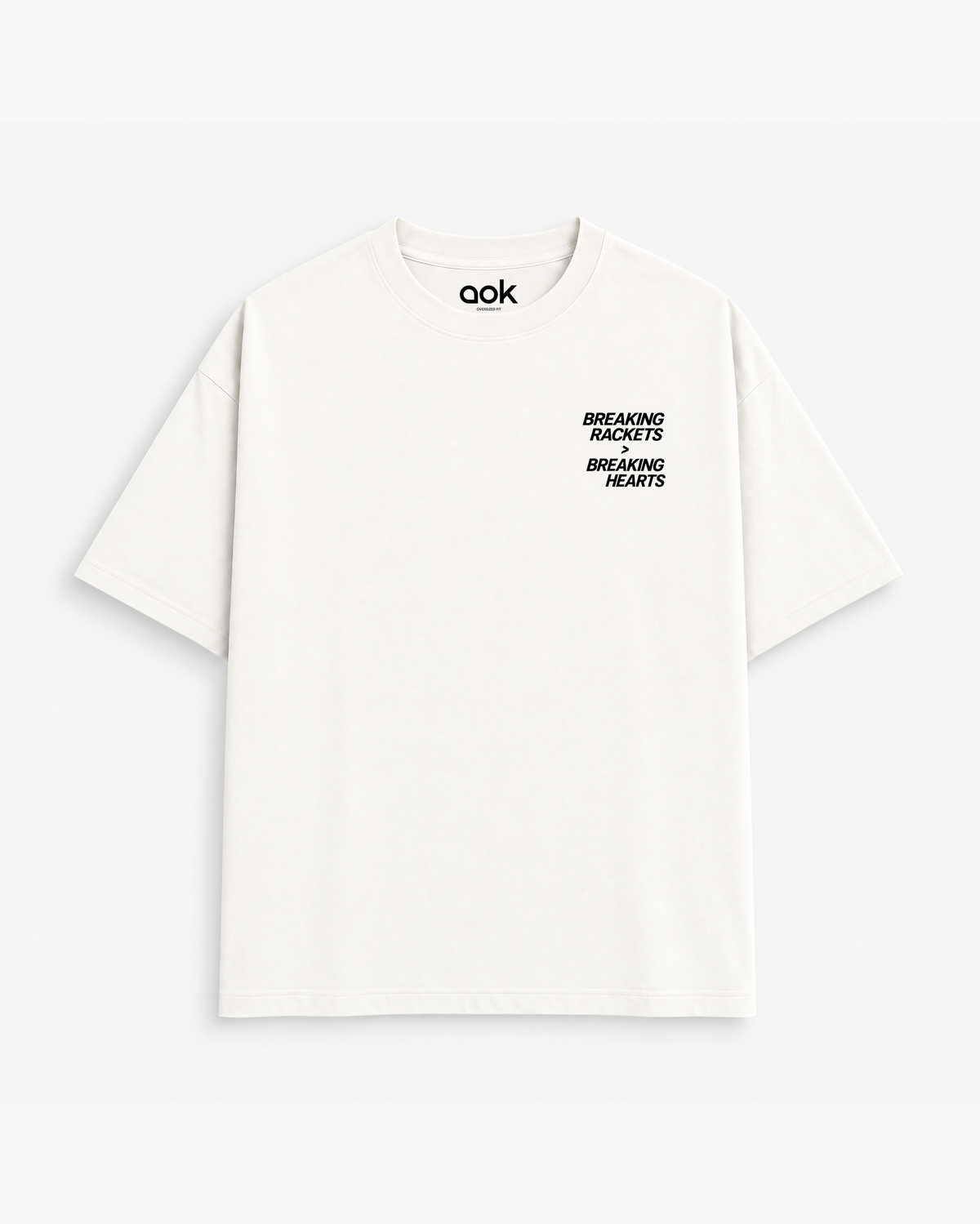Breaking Rackets in Off White