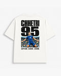 Chhetri 95 tee in Off White, back