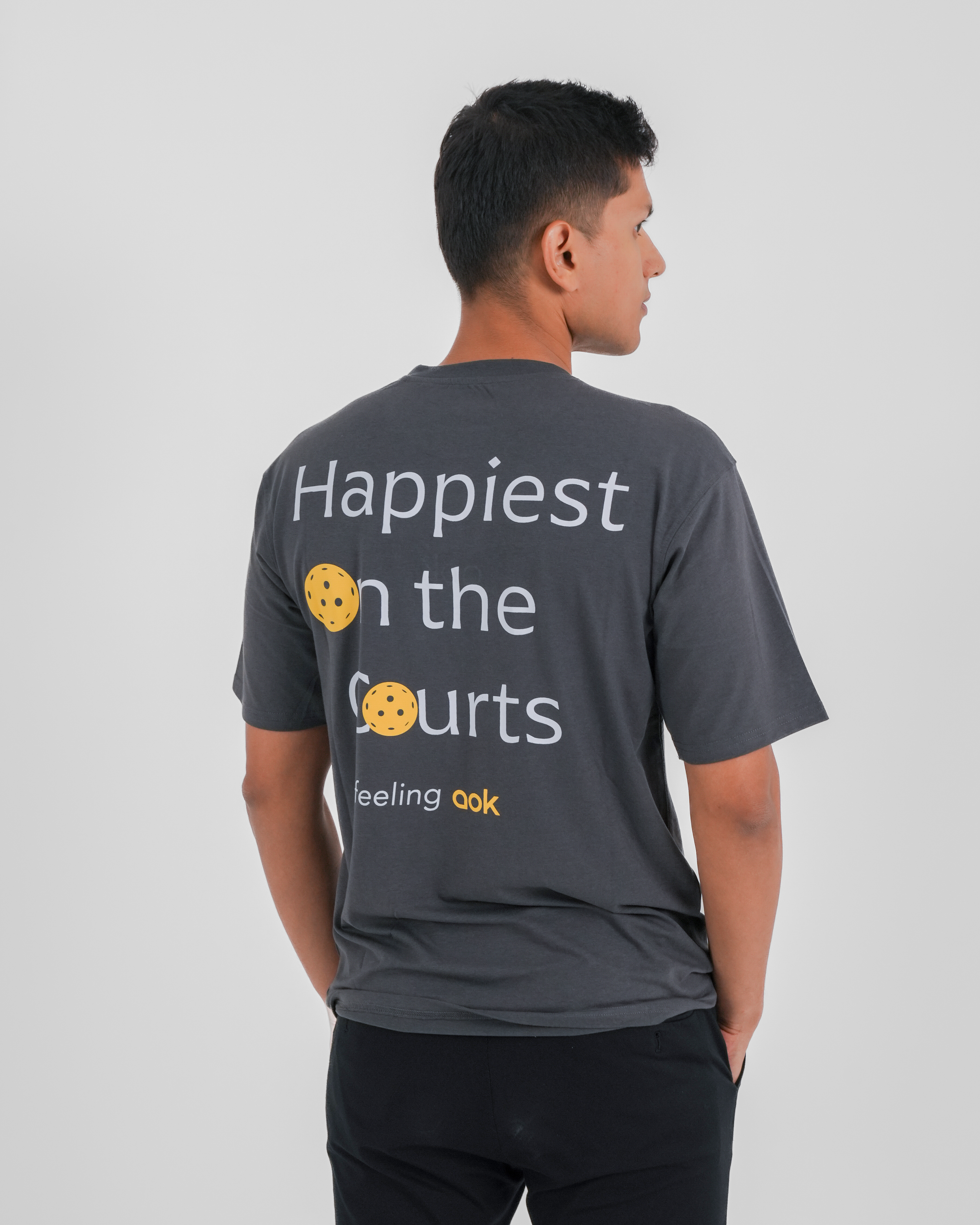 Happiest on the Courts in Graphite Grey