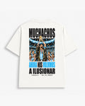 Muchachos tee in Off White, back
