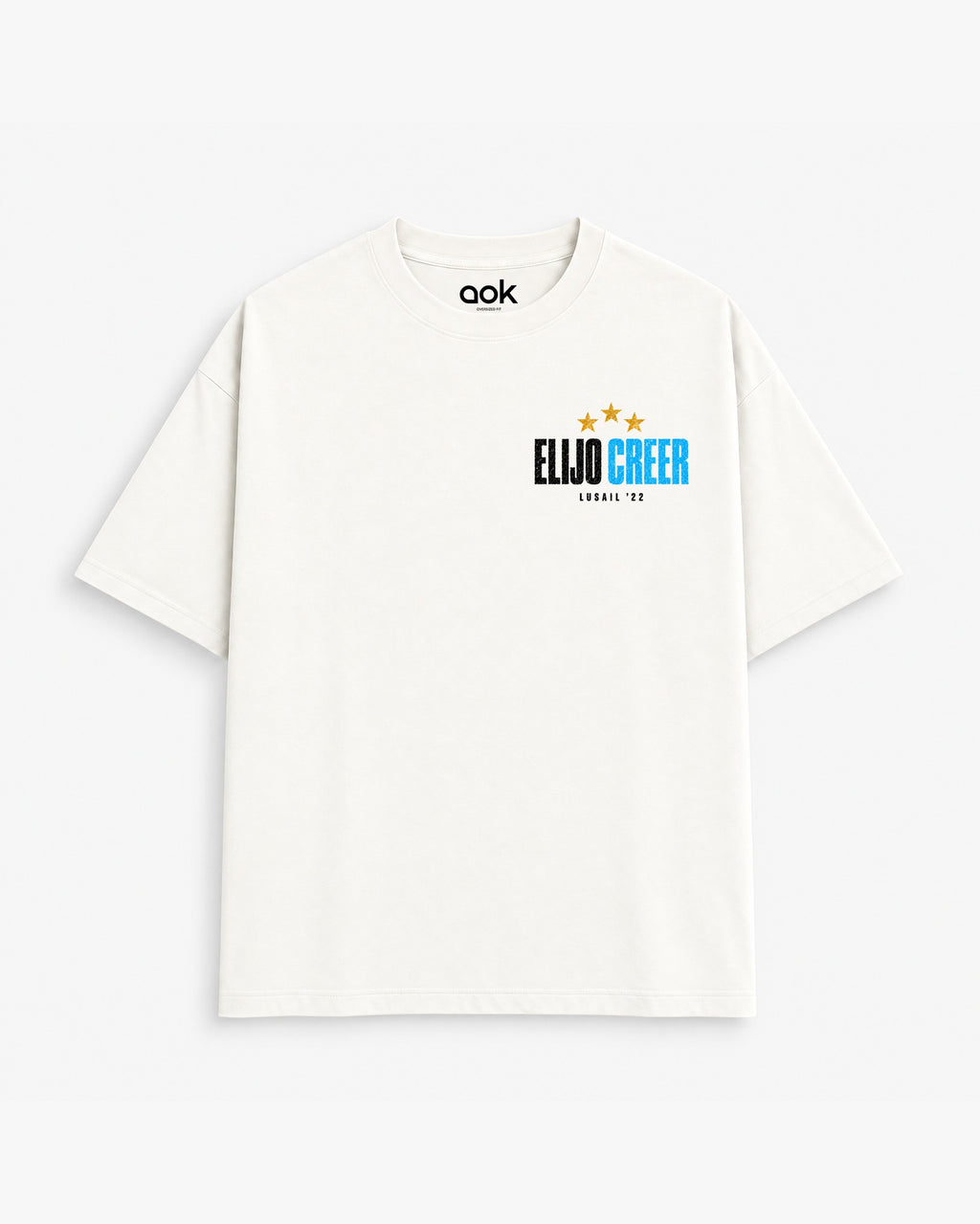 Muchachos tee in Off White, front