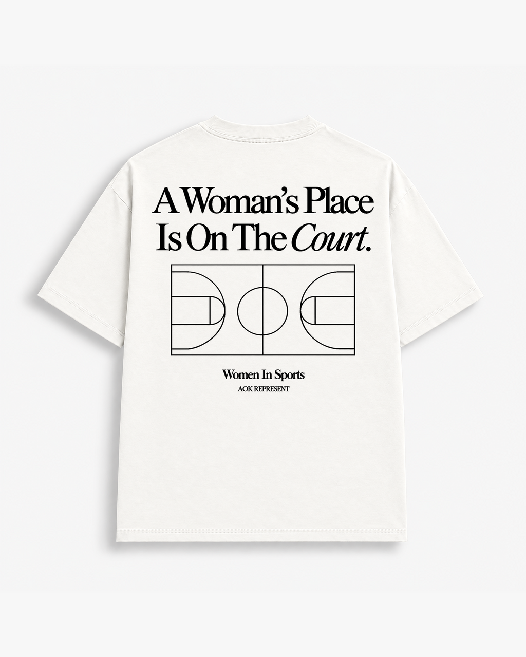 A Woman's Place Is On The Court in Off White