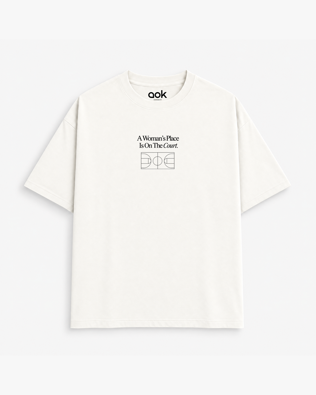 A Woman's Place Is On The Court in Off White