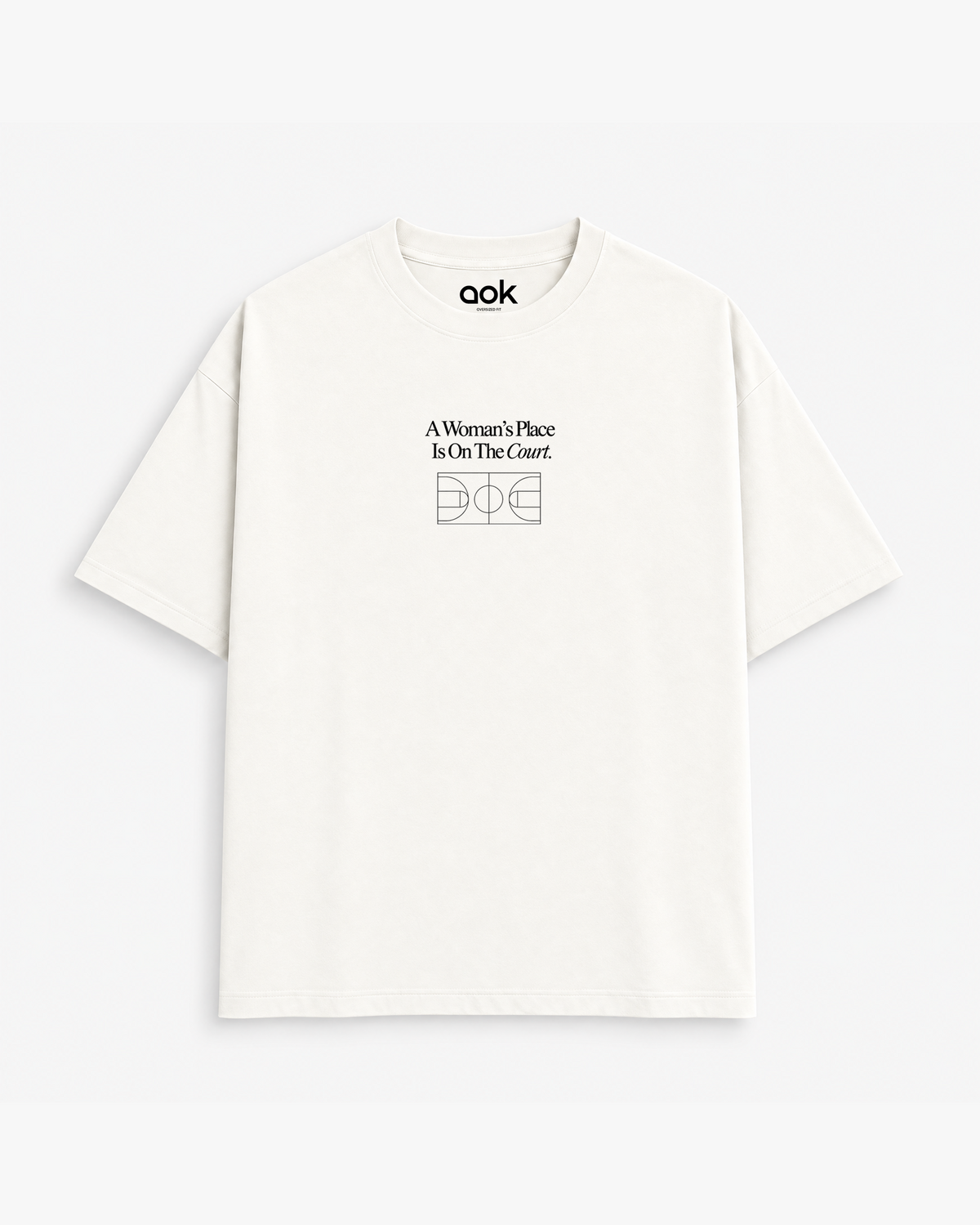 A Woman's Place Is On The Court in Off White