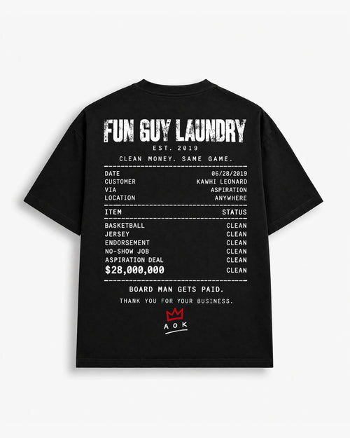 Board Man Gets Paid tee in Studio Black, back
