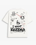 I Want Iguodala tee in Off White, back