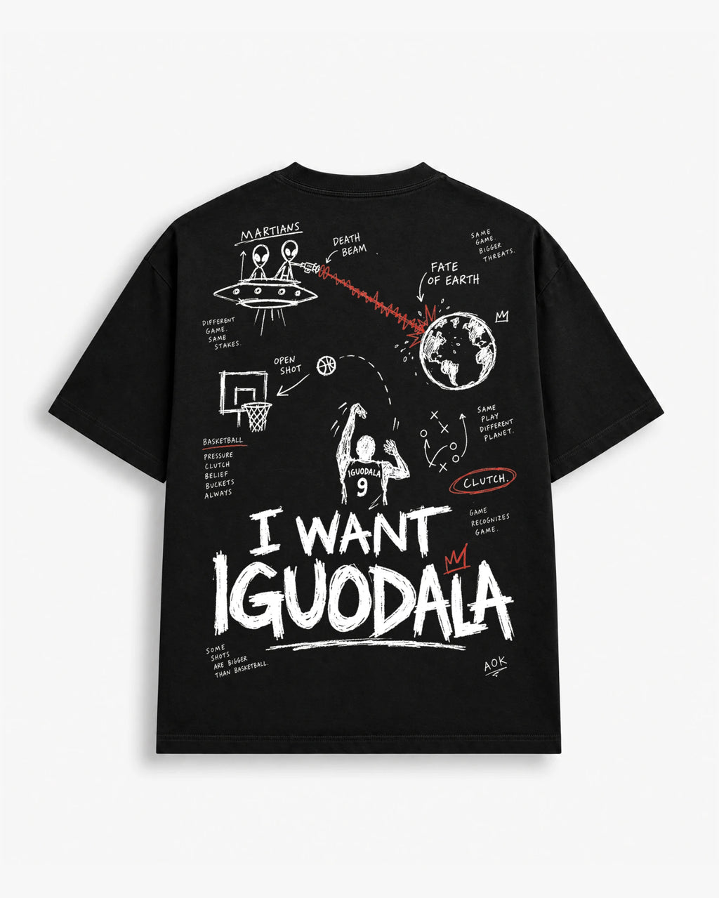 I Want Iguodala tee in Studio Black, back