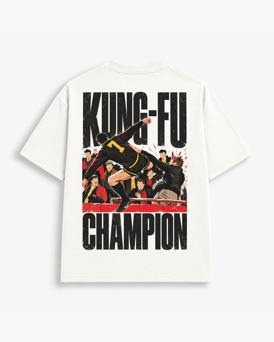The Kung-Fu Champion in Off White