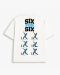 Six for Six tee in Off White, back